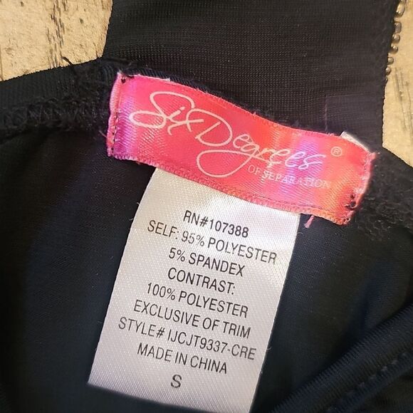 Elegant Black Beaded Sleeveless Top Size S - Picture 7 of 10